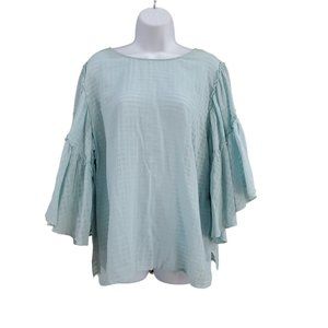 VINCE CAMUTO 3/4 Flutter Bell Sleeve Top  Size 1X